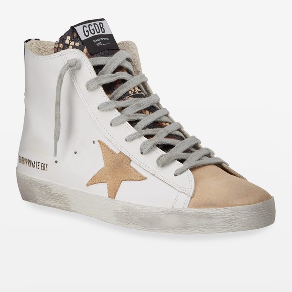 Golden Goose Francy private Edition Mixed Leather High-Top Sneakers- #243 - Picture 1 of 12